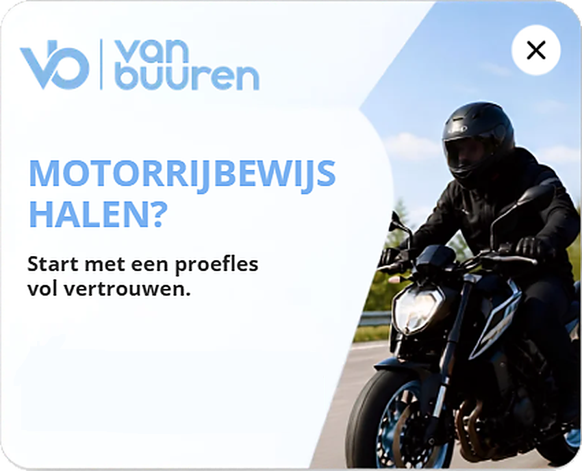 Motorijbewijs halen? Start met een proefles vol vertrouwen. Boek je proefles.
